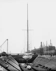 Reliance in dry dock, 1903. Creator: Unknown