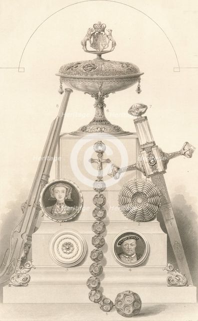 'Relics Associated with Henry VIII', 1882, (1886). Artists: Robert Anderson, Charles Lawrie.