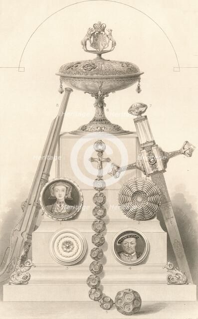 'Relics Associated with Henry VIII', 1882, (1886). Artists: Robert Anderson, Charles Lawrie.