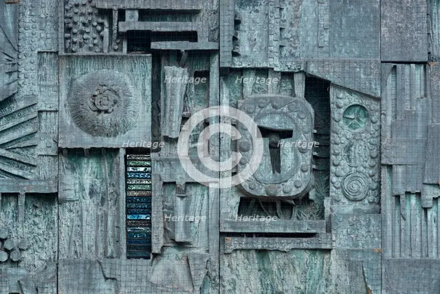 Relief mural by William Mitchell, County Hall, Saint Anne's Crescent, Lewes, East Sussex, 2014. Artist: Steven Baker.