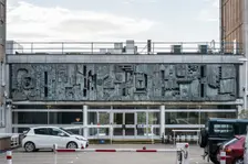 Relief mural by William Mitchell, County Hall, Saint Anne's Crescent, Lewes, East Sussex, 2014. Artist: Steven Baker