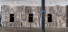Relief mural by William Mitchell, Bull Yard, Coventry, West Midlands, 2014. Artist: Steven Baker