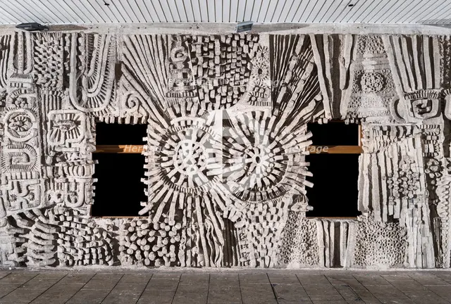 Relief mural by William Mitchell, Bull Yard, Coventry, West Midlands, 2014. Artist: Steven Baker.