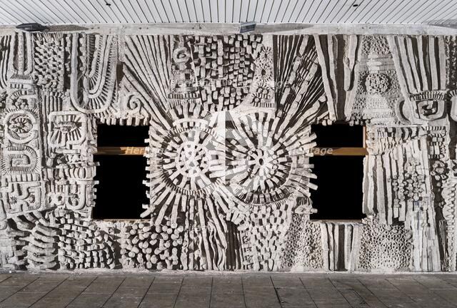 Relief mural by William Mitchell, Bull Yard, Coventry, West Midlands, 2014. Artist: Steven Baker.