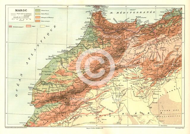 ''Relief Map of Maroc', 1914. Creator: Unknown.