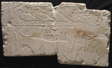 Relief of Men Bringing Birds and Cattle, c. 2311-2281 BC. Creator: Unknown