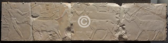 Relief of Men Bringing Desert Animals, c. 2311-2281 BC. Creator: Unknown.