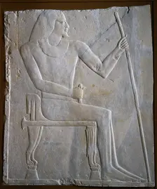 Relief of Nyankhnesut Seated, c. 2311-2281 BC. Creator: Unknown