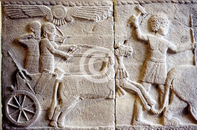 Relief of a Chariot, Hittite. Artist: Unknown