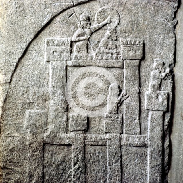 Relief of a besieged fortress, Kalakh, c8th century BC. Artist: Unknown