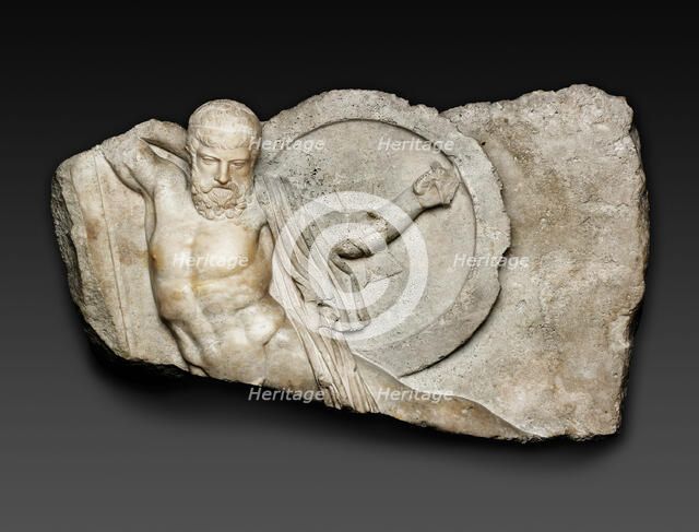Relief of a Falling Warrior, 2nd century. Creator: Unknown.