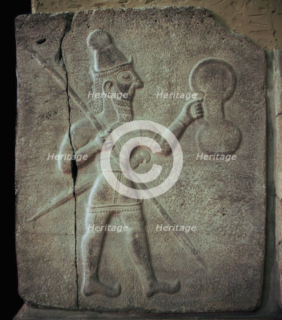 Relief of a Hittite warrior or war-god. Artist: Unknown