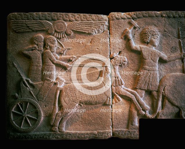 Relief of a Hittite Chariot. Artist: Unknown
