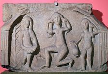 Relief of a Romano-British triple goddess 3rd century