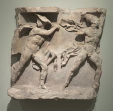 Relief of Hermes and Ares, 200s BC. Creator: Unknown