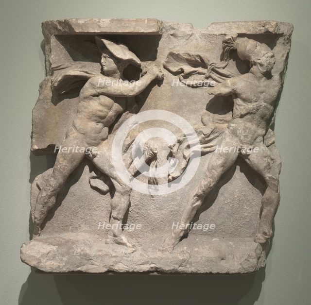 Relief of Hermes and Ares, 200s BC. Creator: Unknown.