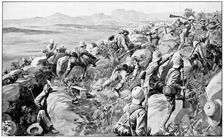 Relief of Ladysmith - the last rush at Hlangwane Hill, 19 February 1900