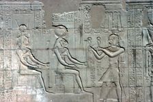 Relief of Pharaoh before Sekhmet, Temple of Khnum, Ptolemaic & Roman Periods