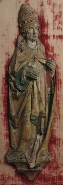 Relief of Pope, German, 15th century. Creator: Unknown