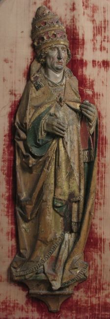 Relief of Pope, German, 15th century. Creator: Unknown