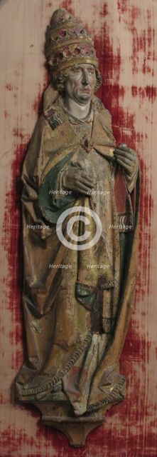 Relief of Pope, German, 15th century. Creator: Unknown.