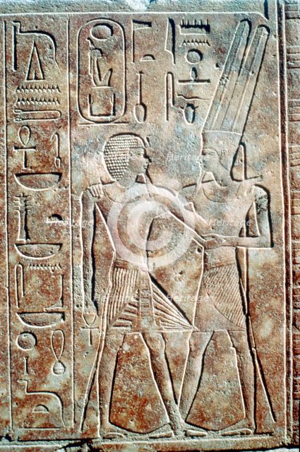 Relief of Queen Hatshepsut in male dress, Temple of Amun, Karnak, Egypt, c1500 BC. Artist: Unknown