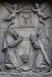 Relief of St Jerome and St Paula, Monastery of Corpus Christi, Madrid, Spain, 1615-1625 (2001). Creator: Unknown