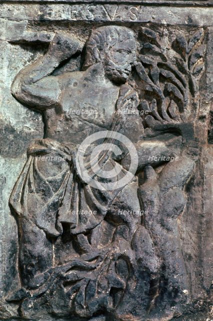 Relief of the Celtic god Esus, 1st century. Artist: Unknown