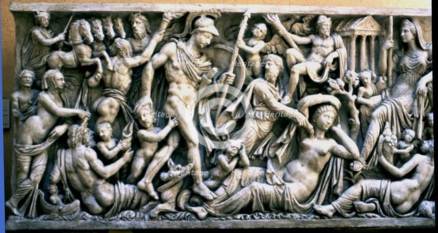 Relief of the Mattei sarcophagus, from the Mattei Palace.