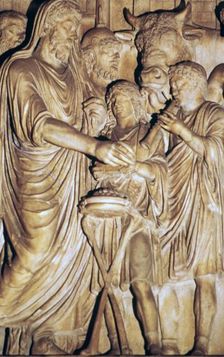 Relief of the Roman emperor Marcus Aurelius making a state sacrifice, 2nd century