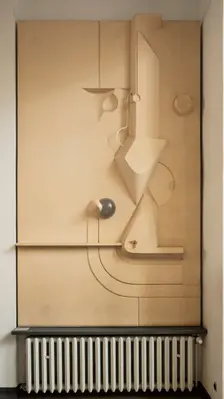 Relief by Joost Schmidt 1923. Main building, Bauhaus-University Weimar (1904-1911), 2018. Artist: Alan John Ainsworth