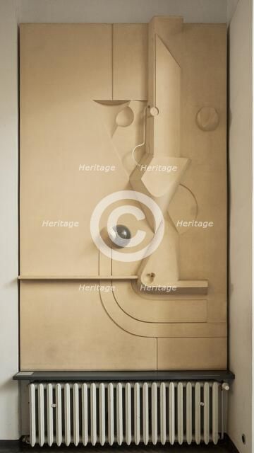 Relief by Joost Schmidt 1923. Main building, Bauhaus-University Weimar (1904-1911), 2018. Artist: Alan John Ainsworth.