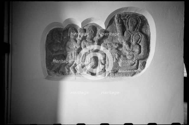 Relief, Church of St Gregory the Great, Kirknewton, Northumberland, c1955-c1980. Creator: Ursula Clark.