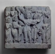 Relief depicting the birth of the Buddha, 150-250