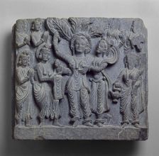 Relief depicting the birth of the Buddha, 150-250