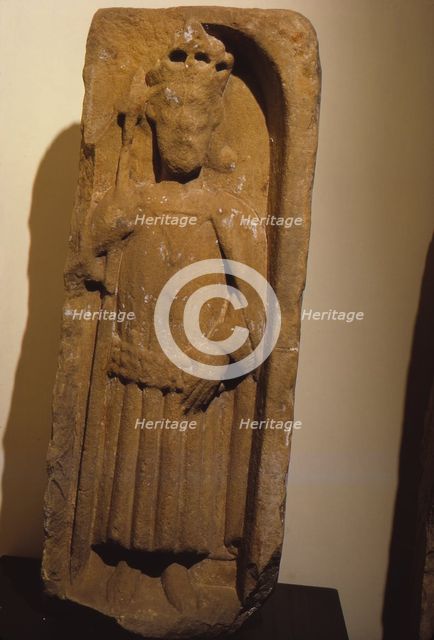 Relief figure of King Olaf, from St. Magnus Cathedral, Kirkwall, Orkney, 20th century. Artist: Unknown.