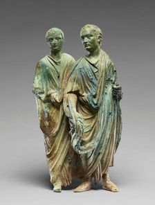 Relief Fragment of Two Men, A.D. 50-75. Creator: Unknown