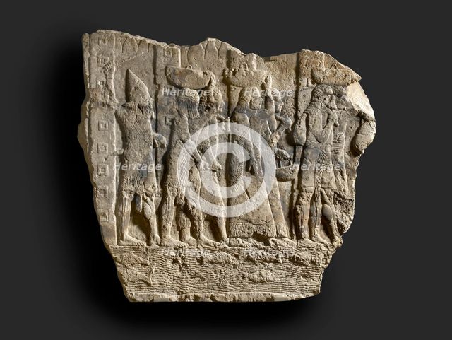 Relief, fragment, c9th century BC. Artist: Unknown.