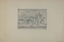 Relief Panel of Dog, 1935/1942. Creator: Flora Merchant