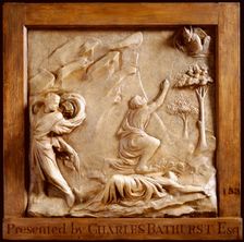 Relief panel depicting religious scene, (19th century?). Creator: Unknown