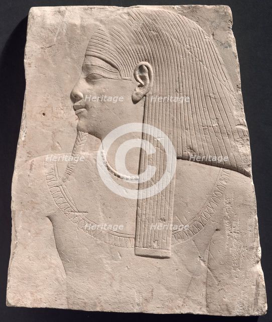 Relief Plaque Depicting a God, Egypt, Ptolemaic Period (305-30 BCE). Creator: Unknown.