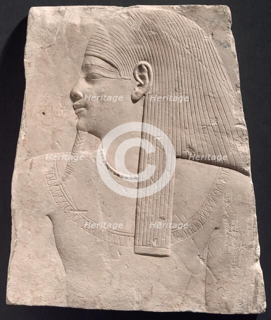 Relief Plaque Depicting a God, Egypt, Ptolemaic Period (305-30 BCE). Creator: Unknown.