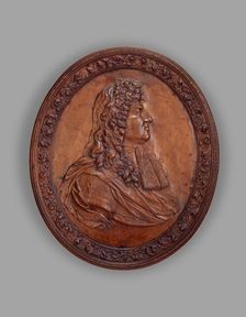Relief portrait of Louis XIV, about 1700. Creator: Unknown