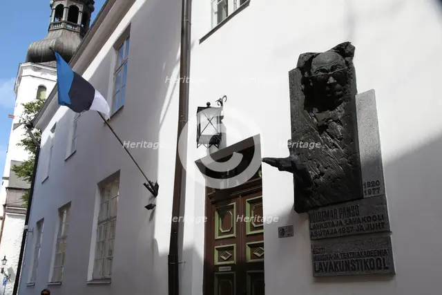 Relief sculpture of Voldemar Panso, Tallin, Estonia, 2011. Creator: Sheldon Marshall.