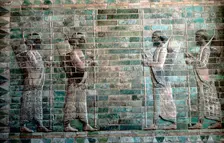 Relief showing archers of the Persian Royal Guard, Palace of Darius I, Susa, c500 BC