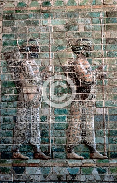 Relief showing archers of the Persian Royal Guard, Palace of Darius I, Susa, c500 BC. Artist: Unknown