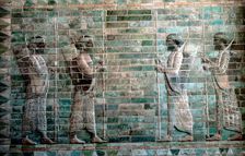 Relief showing archers of the Persian Royal Guard, Palace of Darius I, Susa, c500 BC