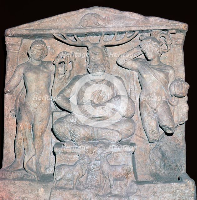 Relief showing the Celtic god Cernunnos. Artist: Unknown