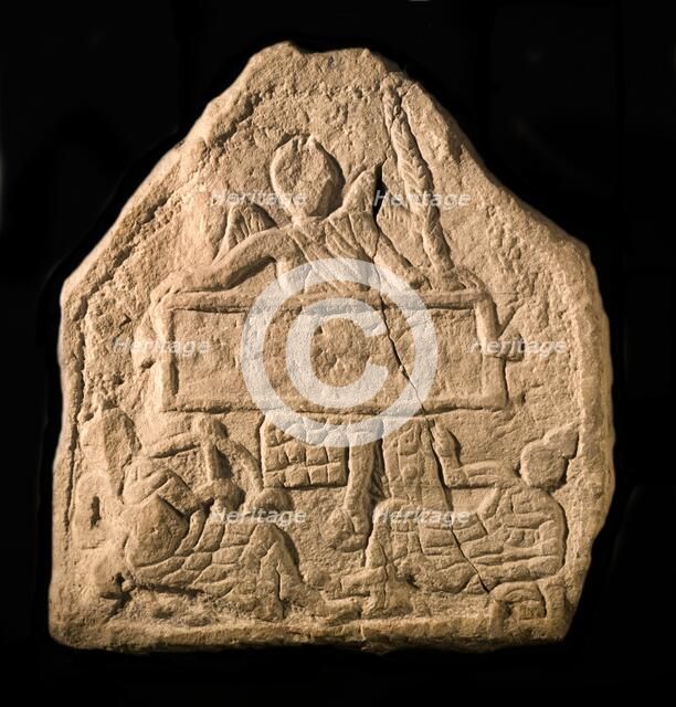 Relief showing Victory, Neptune and Mars, Corbridge Roman Town Museum, Northumberland, 2008. Artist: Historic England Staff Photographer.