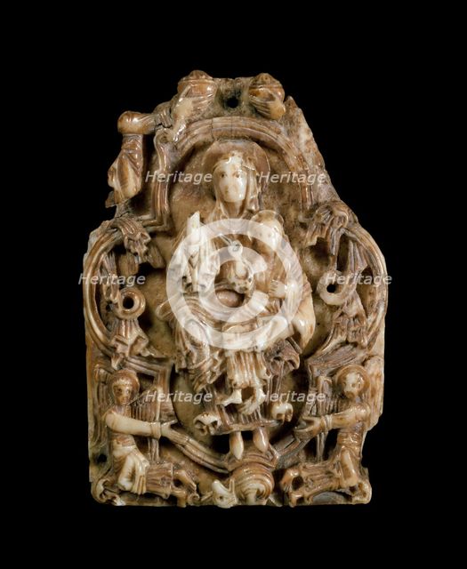 Relief (Virgin and Child), Anglo-Saxon Period, (400-1066). Artist: Unknown.